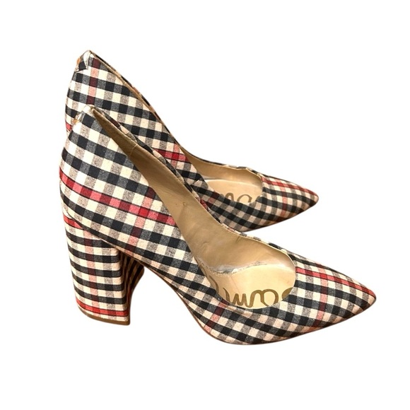 Sam Edelman Halston Heels in Shepard Plaid- Size 6 - Picture 8 of 11